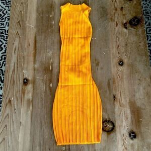 Meshki Sleeveless Mini Dress in Bright Orange